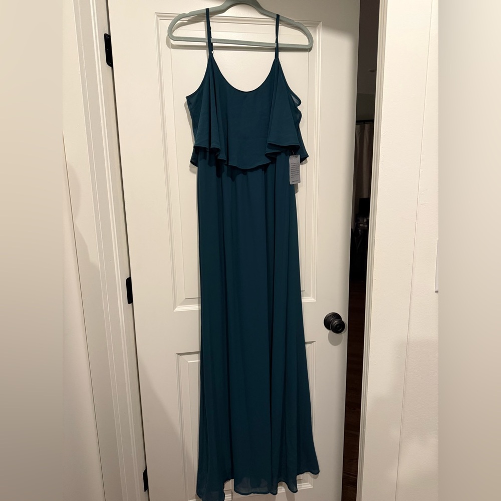 Show Me Your MuMu Caitlin Ruffle Maxi Dress sz Medium